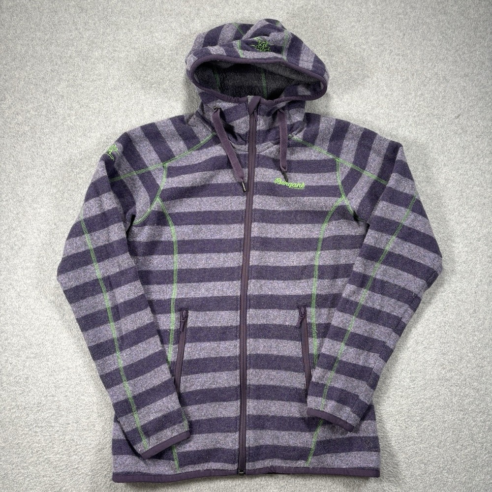 Bergans Of Norway Hoodie Womens Small Purple 1990 Humle Midlayer‎ Wool Hoodie